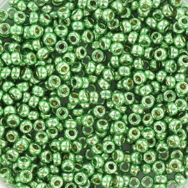 Miyuki ROCAILLES 11/0 -duracoat galvanized dark mint green nr 4214