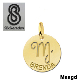 BEDEL-Sterrenbeeld- 14 krt goud