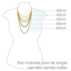 Gourmet ketting ZILVER 925 - 1,2mm