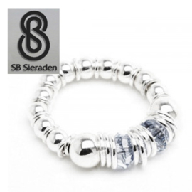 Geboortesteen Ring - Zilver 925 met Swarovski kristal