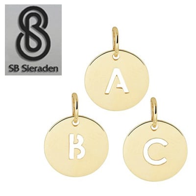 Gouden letter - Hanger - kleine Bedels | SB-Sieraden