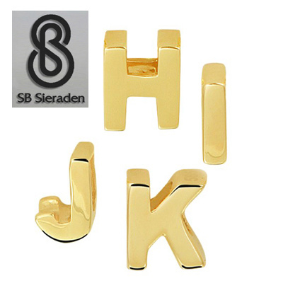 Puno Herenhuis Uitdrukkelijk Gouden letter bedel - Hanger - schuifbedel | Bedels | SB-Sieraden