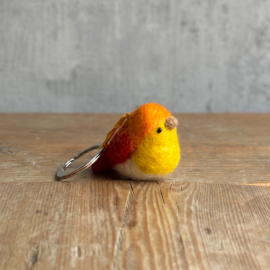 Keyring Bird orange SET 3