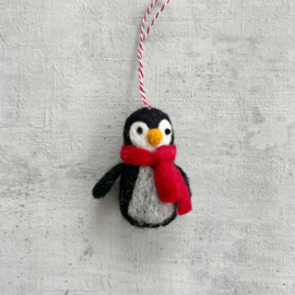 Kerstpinguin rood