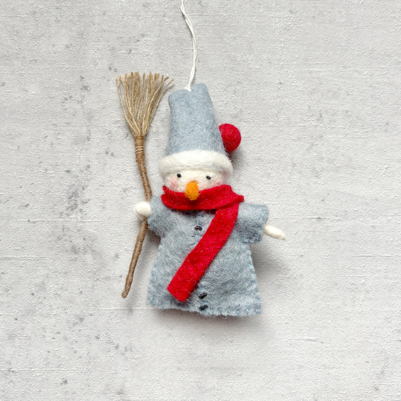 Sneeuwpopje blauw