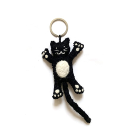 Keyring cat black  SET 3