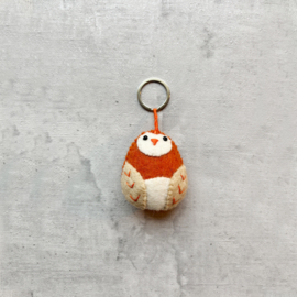 Keyring owl orange SET 3