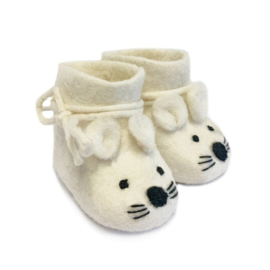 Babyshoe Mouse white