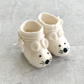 Babyshoe Mouse white