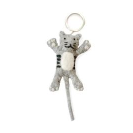 Keyring cat grey SET 3