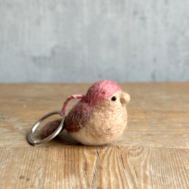 Keyring Bird pink SET 3