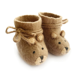 Baby shoe Bear dark brown