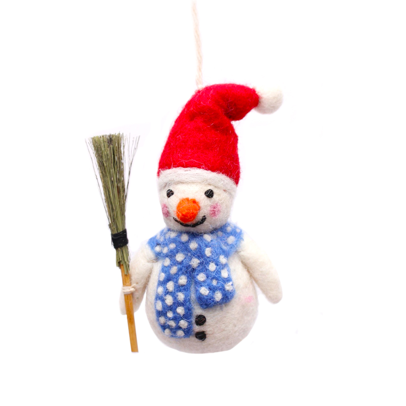 Sneeuwpopje blauw