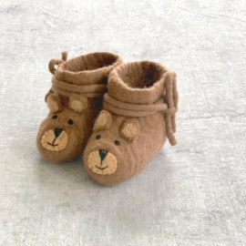 Baby shoe Bear dark brown