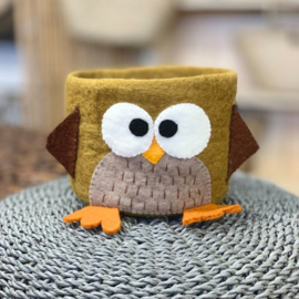 Basket owl brown