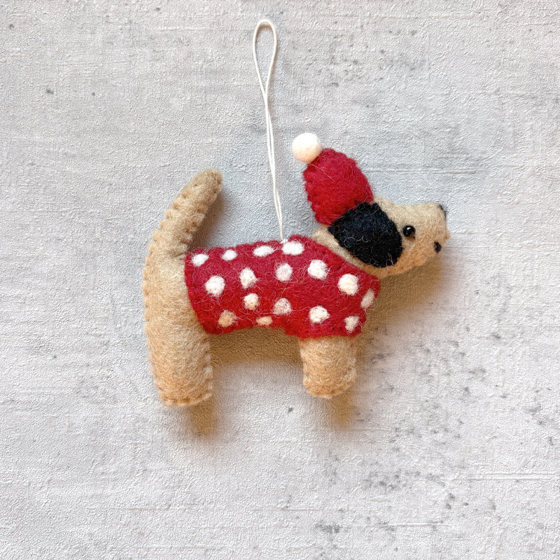 Kerst hondje (set 3)