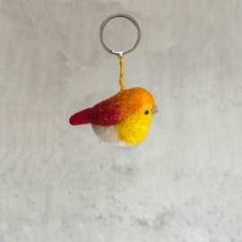 Keyring Bird orange SET 3
