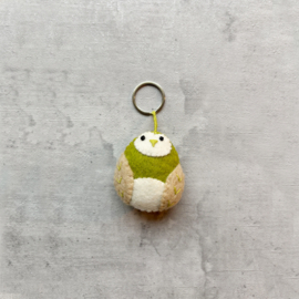 Keyring owl green SET 3