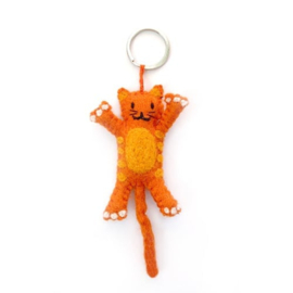 Keyring cat red SET 3