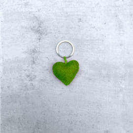 Keyring hartje groen