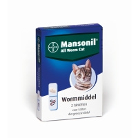 Mansonil wormenpillen kat