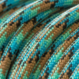 Sliphalsband (Zwart-Lichtbruin-Turquoise-Mint)