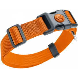 Halsband Nylon oranje (incl borduring naar wens)