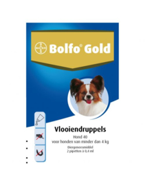 Bolfo gold vlooiendruppels hond (tot 4 kilo)