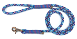 Hondenlijn touw (Licht roze-Blauw-Mint-Zwart)