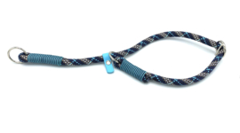 Sliphalsband  (Donker blauw-Turquoise-Bruin)