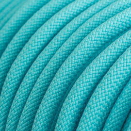 Halsband touw met biothane (turquoise)