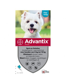 Vlooiendruppels Advantix M (4 tot 10 kilo)