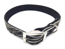 Zebra halsband leer