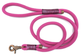 Hondenlijn touw (roze)