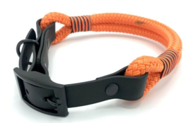 Halsband touw met biothane (oranje)
