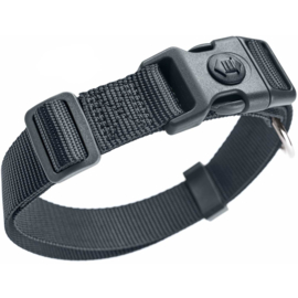 Halsband Nylon Antraciet (incl borduring naar wens)