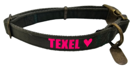 Halsband velvet (met Texel bedrukt)