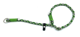 Sliphalsband  (donkergroen-neon groen-neongeel-zwart)