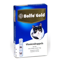 Bolfo gold vlooiendruppels kat vanaf 4 kilo