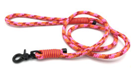 Hondenlijn touw (Roze-Oranje-Rood))