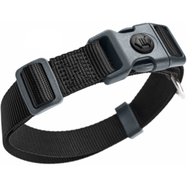 Halsband Nylon Zwart (incl borduring naar wens)