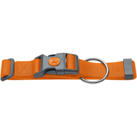 Halsband Nylon oranje (incl borduring naar wens)