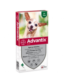 Vlooiendruppels Advantix S (tot 4 kilo)