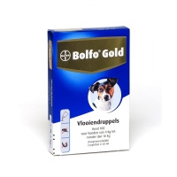 Bolfo gold vlooiendruppels hond (4-10 kilo)