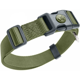 Halsband Nylon groen (incl borduring naar wens)