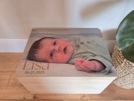 Geboorte memory box met foto