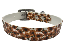 Biothane halsband Herfst zonnebloem