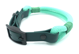 Halsband touw met biothane (mint)