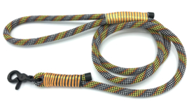 Hondenlijn touw (Geel-Oranje-Zwart-Wit)