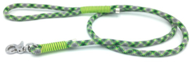 Hondenlijn touw (groen-geel-donker groen)